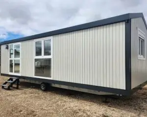 Casa Pré-fabricada T2 8.6 x 3 m (25.8 m²) | Casa Móveis Bejar | Promoção Imperdível! 50% de Desconto em Casas Móveis T2