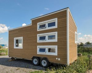 Microcasa sobre Rodas com 2 Quartos